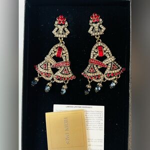 Heidi Daus Vintage “Brilliant Abundance” clip on earrings EUC in gift box